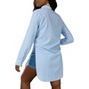 image:imageLYANER Womens Collar Neck Sexy BlouseStriped Blue