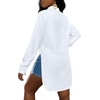 image:imageLYANER Womens Collar Neck Sexy BlouseWhite