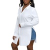 image:imageLYANER Womens Collar Neck Sexy BlouseWhite