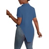 image:imageLYANER Womens Collar V Neck Y2k TopsDenim Blue