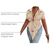 image:imageLYANER Womens Collar V Neck Y2k TopsKhaki With Black