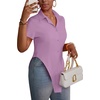 image:imageLYANER Womens Collar V Neck Y2k TopsLight Purple