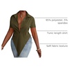 image:imageLYANER Womens Collar V Neck Y2k TopsOlive Green