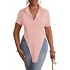 image:imageLYANER Womens Collar V Neck Y2k TopsPink