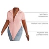 image:imageLYANER Womens Collar V Neck Y2k TopsPink