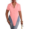 image:imageLYANER Womens Collar V Neck Y2k TopsPink01