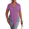 image:imageLYANER Womens Collar V Neck Y2k TopsPurple