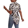 image:imageLYANER Womens Collar V Neck Y2k TopsRose White