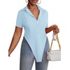 image:imageLYANER Womens Collar V Neck Y2k TopsSky Blue