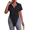image:imageLYANER Womens Collar V Neck Y2k TopsStilettos Black