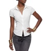 image:imageLYANER Womens Collared V Neck Y2k BlouseWhite