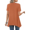 image:imageLYANER Womens Crewneck Casual Tunic TopsCaramel