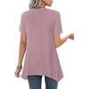 image:imageLYANER Womens Crewneck Casual Tunic TopsDust Pink