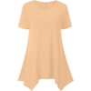 image:imageLYANER Womens Crewneck Casual Tunic TopsKhaki
