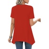 image:imageLYANER Womens Crewneck Casual Tunic TopsRed