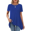 image:imageLYANER Womens Crewneck Casual Tunic TopsRoyal Blue
