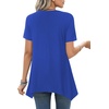 image:imageLYANER Womens Crewneck Casual Tunic TopsRoyal Blue