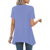 image:imageLYANER Womens Crewneck Casual Tunic TopsSky Blue