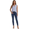 image:imageLYANER Womens Pleated Sleeveless Casual Tank TopsDusty Blue