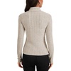 image:imageLYANER Womens Ribbed Knit Casual SweatersBeige