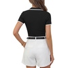 image:imageLYANER Womens Ribbed Knit V Neck Dressy BlouseBlack