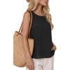 image:imageLYANER Womens Round Neck Sleeveless Tank TopsBlack