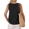 image:imageLYANER Womens Round Neck Sleeveless Tank TopsBlack