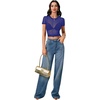 image:imageLYANER Womens Sheer Mesh Sexy TopsBright Royal Blue