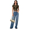 image:imageLYANER Womens Sheer Mesh Sexy TopsLight Army Green