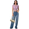 image:imageLYANER Womens Sheer Mesh Sexy TopsLight Purple