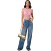 image:imageLYANER Womens Sheer Mesh Sexy TopsPink