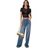 image:imageLYANER Womens Sheer Mesh Sexy TopsPure Black