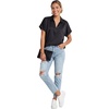 image:imageLYANER Womens Silky Satin Work Office BlouseBlack