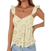 image:imageLYANER Womens Sleeveless Casual Tank TopsChampagne Print