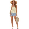 image:imageLYANER Womens Sleeveless Casual Tank TopsChampagne Print
