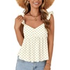 image:imageLYANER Womens Sleeveless Casual Tank TopsFloral Light Beige