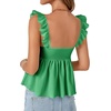 image:imageLYANER Womens Sleeveless Casual Tank TopsGrass Green
