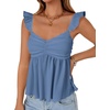 image:imageLYANER Womens Sleeveless Casual Tank TopsHaze Blue