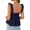 image:imageLYANER Womens Sleeveless Casual Tank TopsNavy Blue