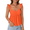 image:imageLYANER Womens Sleeveless Casual Tank TopsOrange