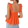 image:imageLYANER Womens Sleeveless Casual Tank TopsOrange