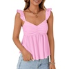 image:imageLYANER Womens Sleeveless Casual Tank TopsPink