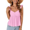 image:imageLYANER Womens Sleeveless Casual Tank TopsPink