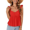 image:imageLYANER Womens Sleeveless Casual Tank TopsRed