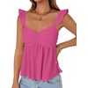 image:imageLYANER Womens Sleeveless Casual Tank TopsRose Red