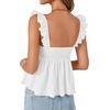 image:imageLYANER Womens Sleeveless Casual Tank TopsWhite