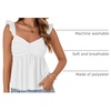 image:imageLYANER Womens Sleeveless Casual Tank TopsWhite