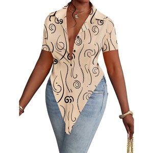 image:imageLYANER Womens Collar V Neck Y2k TopsKhaki With Black