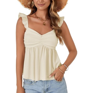 image:imageLYANER Womens Sleeveless Casual Tank TopsBeige