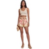 image:imageLYANER Womens Floral Print Silky Satin ShortsBeige